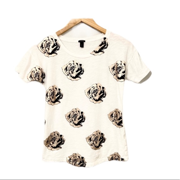 J. Crew Rose Gold Graphic Tee Size Extra Small - Picture 2 of 8